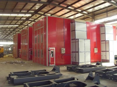 天裕四柱举升机 专业机械烤漆房的关键设备解析